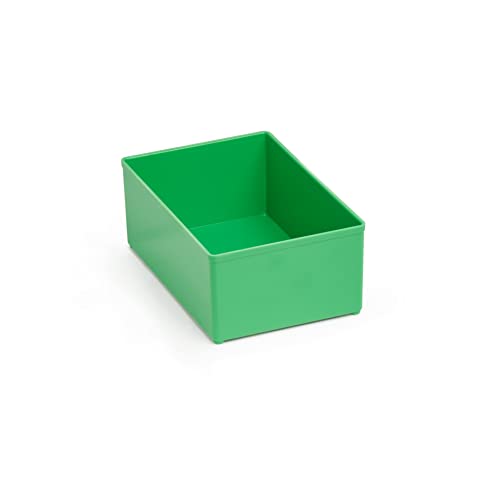 25er Set Einsatzboxen 63 mm D3 grün B156 x T104 x H63 geeignet als Bosch L-BOXX Einlage | Einsatzboxen für Sortimentskästen | wie Bosch Sortimo Insetboxen Set L-BOXX, W-BOXX, T-BOXX, ProClick Tray von WFix