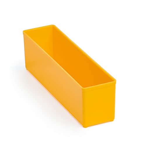 25er Set Einsatzboxen 63 mm F3 orange B208 x T52 x H63 geeignet als Bosch L-BOXX Einlage | Einsatzboxen für Sortimentskästen wie Bosch Sortimo Insetboxen Set L-BOXX, W-BOXX, T-BOXX, ProClick Tray von WFix