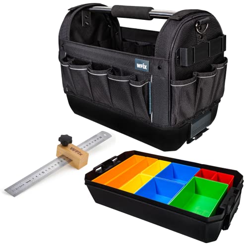 Bosch Sortimo ProClick Starter-Set TB3 inkl. ProClick Tool Bag M Werkzeugtrage & ClickTray Werkzeugwanne & ProClick Insetboxenset H3 CT M 74 | inkl. Wfix Streichmaß Metall von WFix