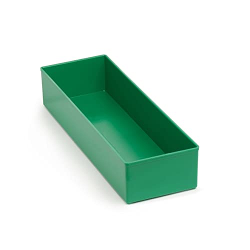 Einsatzboxen 63 mm G3 geeignet als Bosch L-BOXX Einlage | 2 Stück dunkelgrün B312 x T104 x H63 mm | Einsatzboxen für Sortimentskästen wie Bosch Sortimo L-BOXX, W-BOXX, T-BOXX, ProClick Tray von WFix