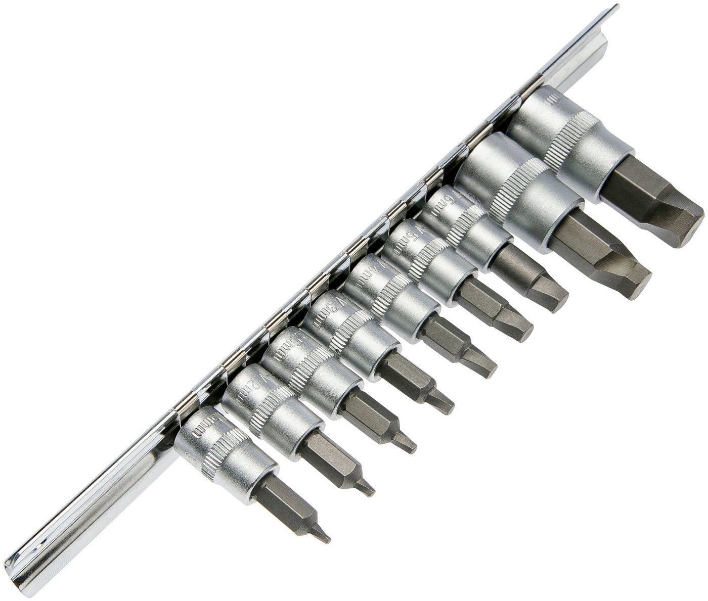 WGB Das Werkzeug Stecknüsse, 1/4″-Steckschlüssel-Einsatz 9-tlg. von WGB Das Werkzeug
