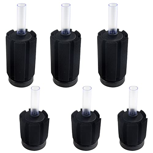 WMYCONGCONG 6 PCS Aquarium Aquarium Weicher biochemischer Schwammfilter, 2 Größen von WMYCONGCONG