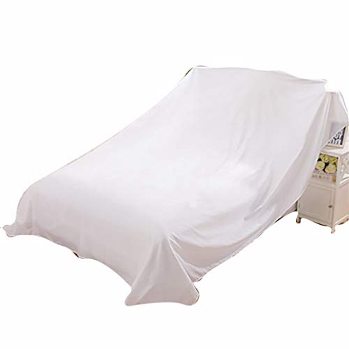 Bett Staubschutz Möbel Schutzhülle Vlies Atmungsaktiv Mehltau Abdeckung Bett Sofa Möbel Abdeckung | Weiße Farbe | Bewegliche Decke | 100-700Cm,200Cm*240Cm von WGE