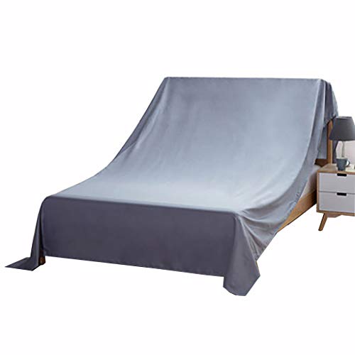 WGE Bett Staubschutz Möbel Schutzhülle Vlies Atmungsaktiv Schimmel Abdeckung Bett Sofa Möbelabdeckung | Silbergrau Möbelabdeckung | Bewegliche Decke | 100-700Cm,200Cm*240Cm von WGE