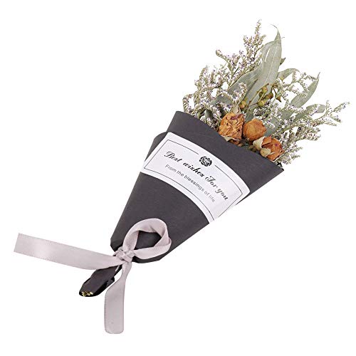 Exquisiter Blumenstrauß aus Getrockneten Blumen. Exquisiter Verpackungsstrauß (Schokoladen-Rosengras) von WGFOIP