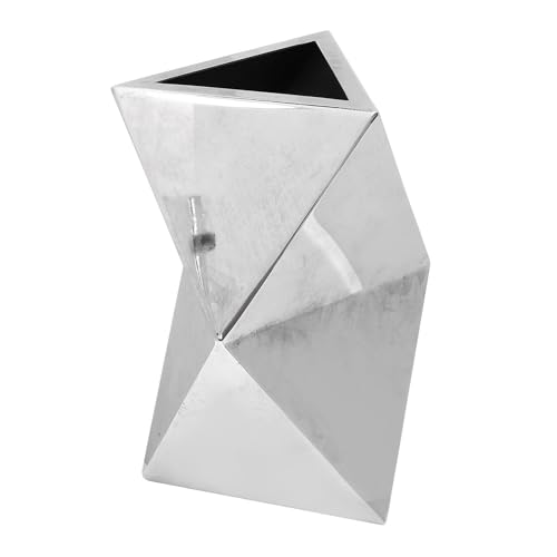 WGFOIP 304 Edelstahlblumenvase, Moderne Tabletop -Vase mit Rhombus -Design für Home Office Dining Studio von WGFOIP