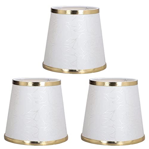 WGFOIP 3pcs Lampshades Lampenschatten Leichte Handschirme Handgemachte PVC mit Feiner Kantenverdichtung Staubdicht für E14 Kerze Kronleuchter Tischlampen WGFOIP 3pcs Lampshades Lampenschatten Leichte Handschirme Handgemachte PVC mit Feiner Kantenverdichtung Staubdicht für E14 Kerze Kronleuchter Tischlampen von WGFOIP