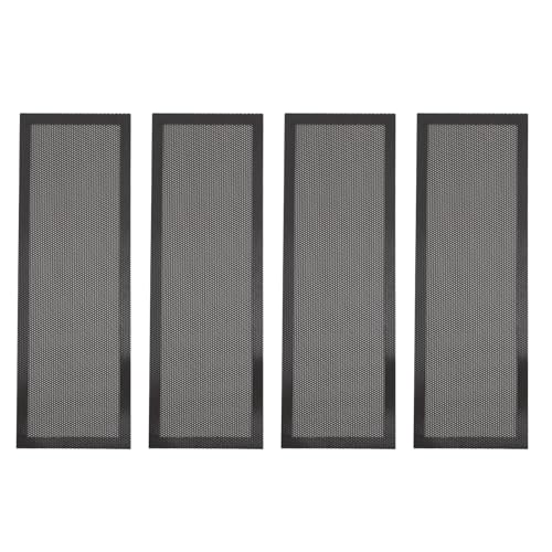 WGFOIP 4PCS Magnetic Floor Entlüftungsabdeckungen, PVC -Register -Entlüftungsabdeckung mit Ultra Feinen Poren für Wanddecke Haustierhaarstaubabfälle (Schwarz) von WGFOIP