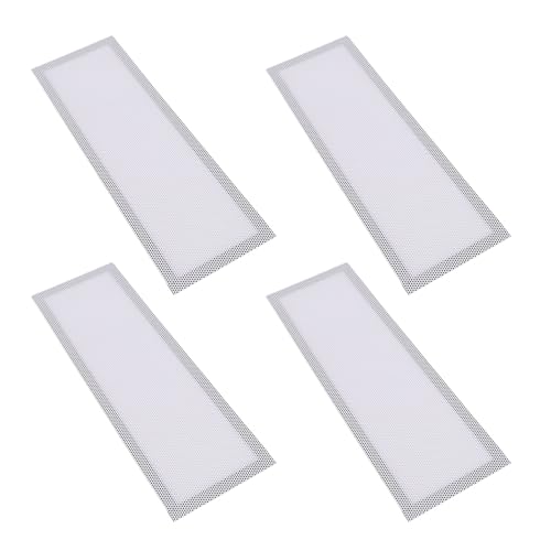 WGFOIP 4PCS Magnetic Floor Entlüftungsabdeckungen, PVC -Register -Entlüftungsabdeckung mit Ultra Feinen Poren für Wanddecke Haustierhaarstaubabfälle (Weiß) von WGFOIP