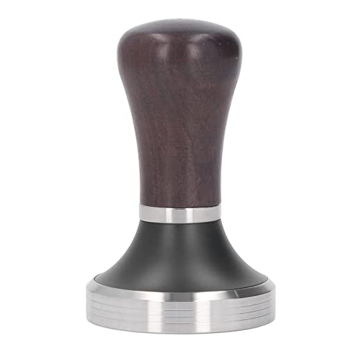 WGFOIP 58 Mm Kaffeestampfer mit Flacher Basis, Espressostampfer mit Schwarzem Ledergriff aus Holz für die Kaffeezubereitung Im Homeoffice WGFOIP 58 Mm Kaffeestampfer mit Flacher Basis, Espressostampfer mit Schwarzem Ledergriff aus Holz für die Kaffeezubereitung Im Homeoffice von WGFOIP