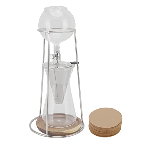 WGFOIP 600ml Tropf Turm Kaffee Maschine mit Glaswaren Sieb Verstellbares Ventil, Iced Tropf Kaffee Maschine Süßer Weniger Sauber für die Küche zu Hause von WGFOIP
