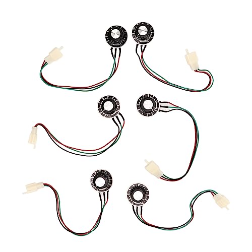 WGFOIP 6pcs Potentiometer Linear Taper Segetable Speed ​​Knob aus Premium -Aluminiumlegierung für Rasenmäher -Gouverneure Ersatzteile mit Stabilen Festen von WGFOIP