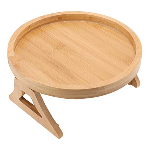 WGFOIP Couch Arm Tablett Tisch, Holzclip auf Sofa Armlehnenschale mit Holztextur für Kaffee -Tee -Snacks Fernbedienung von WGFOIP