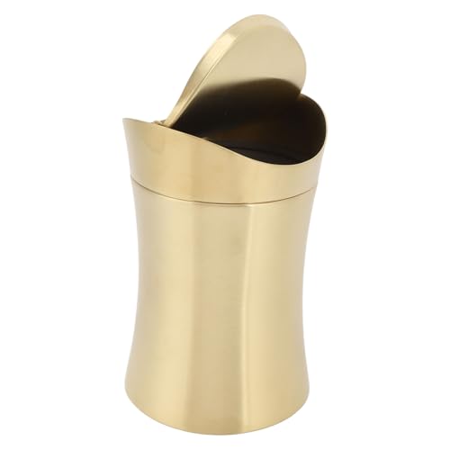 WGFOIP Edelstahl Kleine Mülleimer, Mini -Abfallbehälter Winziger Müllbehälter mit Rotierenden Deckel für Home Office Desktop WGFOIP Edelstahl Kleine Mülleimer, Mini -Abfallbehälter Winziger Müllbehälter mit Rotierenden Deckel für Home Office Desktop von WGFOIP