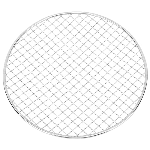 WGFOIP Rostfreier Stahl Runder Grillrost 25 cm Durchmesser Maschengrill Maschen Rack Kochgrill Racks mit 1,5 Mm Eingedicktem Draht für Camping -Picknicks Im Freien von WGFOIP