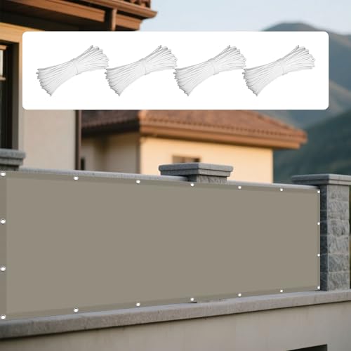 Sonnensegel Balkon 110 x 210 cm Rechteckig Wasserdicht Sonnenschutz Windschutz Markisenstoff Rechtwinklig mit Ösen Segeltuch 4 × 1.5 M Seile für Garten Balkon & Terrasse, Khaki Sonnensegel Balkon 110 x 210 cm Rechteckig Wasserdicht Sonnenschutz Windschutz Markisenstoff Rechtwinklig mit Ösen Segeltuch 4 × 1.5 M Seile für Garten Balkon & Terrasse, Khaki von WGLF SUN