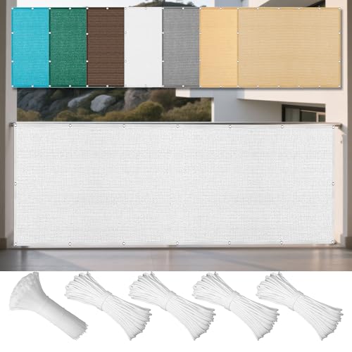 Sonnensegel Rechteckig 620 x 660 cm Rechteckig Atmungsaktiv 98% UV Schutz Sonnenplane Rechteckige Markise mit Ösen Und Befestigungsseile für Garten Terrasse, Weiß Sonnensegel Rechteckig 620 x 660 cm Rechteckig Atmungsaktiv 98% UV Schutz Sonnenplane Rechteckige Markise mit Ösen Und Befestigungsseile für Garten Terrasse, Weiß von WGLF SUN