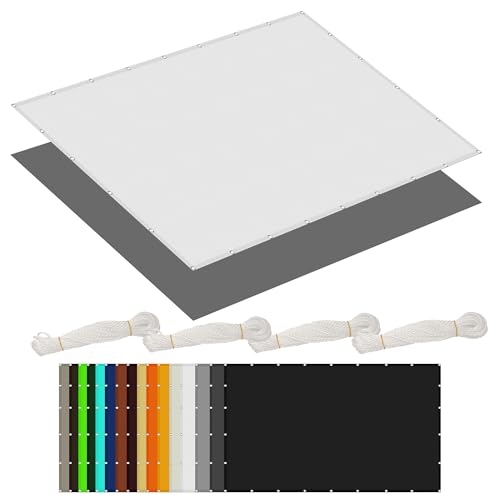 Sonnensegel mit Ösen 2.6 x 3.5 m Rechteckig Wasserdicht 98% UV Schutz Sonnentuch Schattensegel mit Ösen Und Befestigungsseile für Garten Balkon & Terrasse, Weiß Sonnensegel mit Ösen 2.6 x 3.5 m Rechteckig Wasserdicht 98% UV Schutz Sonnentuch Schattensegel mit Ösen Und Befestigungsseile für Garten Balkon & Terrasse, Weiß von WGLF SUN