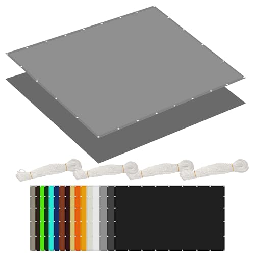 Sonnensegel mit Ösen 8 x 10 m Rechteckig Wasserdicht 98% UV Schutz Sonnentuch Schattensegel mit Ösen Und Befestigungsseile für Garten Balkon & Terrasse, Hellgrau Sonnensegel mit Ösen 8 x 10 m Rechteckig Wasserdicht 98% UV Schutz Sonnentuch Schattensegel mit Ösen Und Befestigungsseile für Garten Balkon & Terrasse, Hellgrau von WGLF SUN