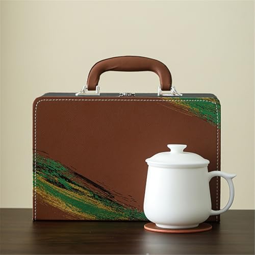 WGQDQDBY Büro-Keramikbecher mit Deckel Tee-Ei-Tasse Geschenk-Color-420ml von WGQDQDBY