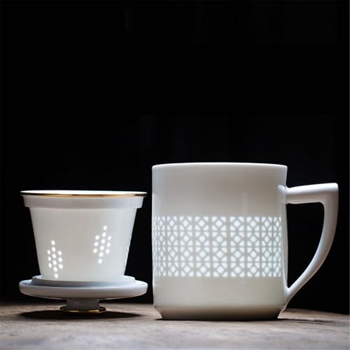 WGQDQDBY Bürobecher mit Deckel und Sieb Heimkeramik Großvolumige Teetasse-Color-440ml WGQDQDBY Bürobecher mit Deckel und Sieb Heimkeramik Großvolumige Teetasse-Color-440ml von WGQDQDBY
