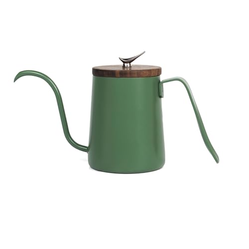 WGQDQDBY Dünnhals Edelstahl Pour-Over Kaffeekanne, Elegantes Design-Green1 WGQDQDBY Dünnhals Edelstahl Pour-Over Kaffeekanne, Elegantes Design-Green1 von WGQDQDBY