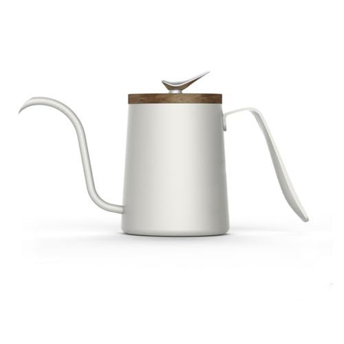 WGQDQDBY Dünnhals Edelstahl Pour-Over Kaffeekanne, Elegantes Design-White WGQDQDBY Dünnhals Edelstahl Pour-Over Kaffeekanne, Elegantes Design-White von WGQDQDBY