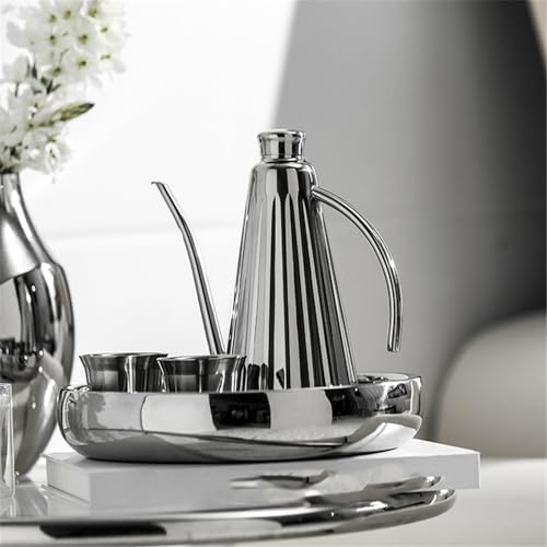 WGQDQDBY Dünnhals Edelstahl Pour-Over Kaffeekanne, Hausbrauer-Silver1 von WGQDQDBY