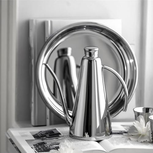 WGQDQDBY Dünnhals Edelstahl Pour-Over Kaffeekanne, Hausbrauer-Silver2 von WGQDQDBY