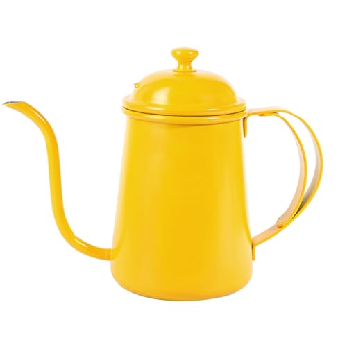 WGQDQDBY Dünnhals Edelstahl Pour-Over Kaffeekanne, Hausbrauer-Yellow WGQDQDBY Dünnhals Edelstahl Pour-Over Kaffeekanne, Hausbrauer-Yellow von WGQDQDBY
