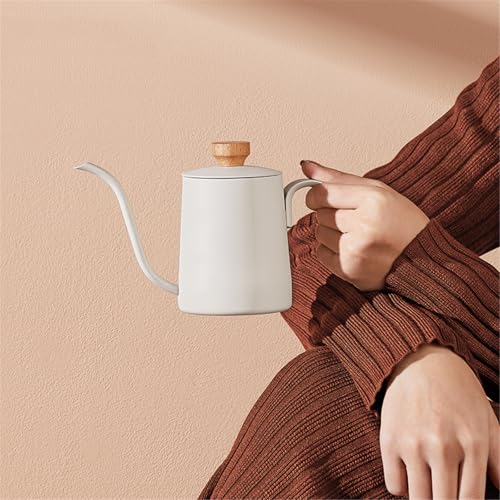 WGQDQDBY Edelstahl Pour-Over Kaffeebrüher, Braukanne-White1 von WGQDQDBY