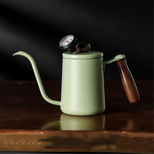 WGQDQDBY Hals-Pour-Over Kaffeekanne, Haushalts-Wasserkocher für Kaffee & Tee-Green1 von WGQDQDBY