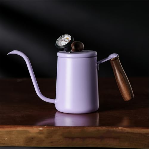 WGQDQDBY Hals-Pour-Over Kaffeekanne, Haushalts-Wasserkocher für Kaffee & Tee-Purple von WGQDQDBY