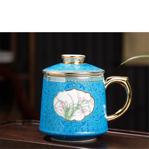 WGQDQDBY Keramik Emaille Büro-Teetasse mit eingebautem Sieb Tee-Ei-Blue08-420ml WGQDQDBY Keramik Emaille Büro-Teetasse mit eingebautem Sieb Tee-Ei-Blue08-420ml von WGQDQDBY