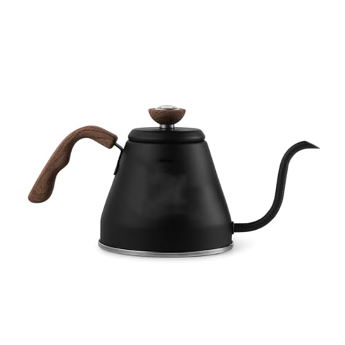 WGQDQDBY Outdoor Edelstahl Pour-Over Kaffeekanne, Tragbarer Camping-Brüher-Black von WGQDQDBY
