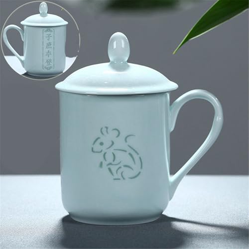 WGQDQDBY Porzellan-Teetasse Keramiktasse mit Deckel für Tee-Color-shape1 WGQDQDBY Porzellan-Teetasse Keramiktasse mit Deckel für Tee-Color-shape1 von WGQDQDBY
