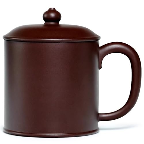 WGQDQDBY Purpurtontasse Chinesischer Retro-Stil Teetasse Büro Wasserglas-Color-500ml von WGQDQDBY