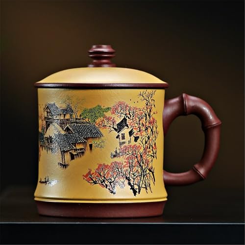 WGQDQDBY Purpurtontasse Handgefertigte Teebrühtasse für Heimgebrauch mit Deckel Büro Großvolumig-Color2-520ml WGQDQDBY Purpurtontasse Handgefertigte Teebrühtasse für Heimgebrauch mit Deckel Büro Großvolumig-Color2-520ml von WGQDQDBY