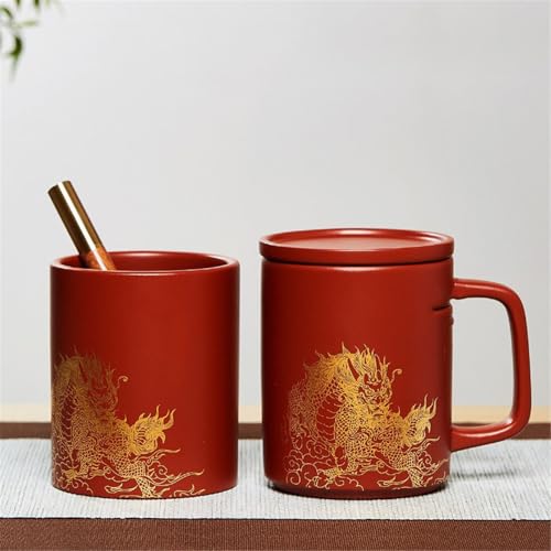 WGQDQDBY Purpurtontasse Kung Fu Teeset Zubehör Keramik-Deckel-Teetassen-Set-Red-Shape WGQDQDBY Purpurtontasse Kung Fu Teeset Zubehör Keramik-Deckel-Teetassen-Set-Red-Shape von WGQDQDBY