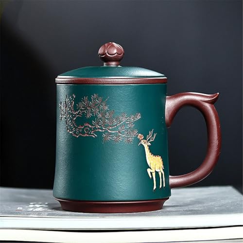 WGQDQDBY Purpurtontasse Teebecher Meistertasse Deckel Büro Geschenktasse-Green1-shape WGQDQDBY Purpurtontasse Teebecher Meistertasse Deckel Büro Geschenktasse-Green1-shape von WGQDQDBY