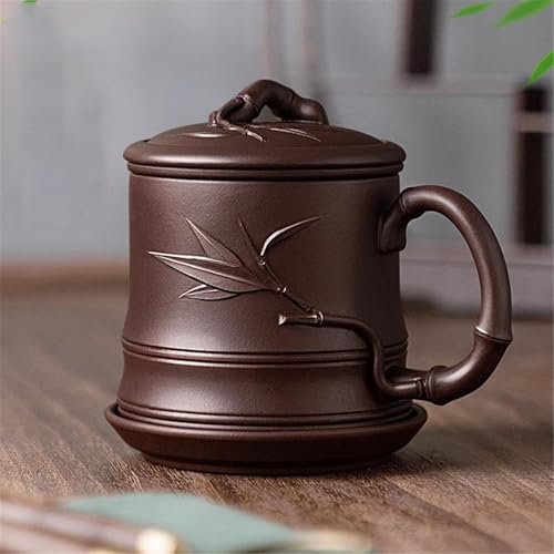 WGQDQDBY Purpurtontasse Teebrüh-Deckelbecher Trinktasse-Brown-450ml WGQDQDBY Purpurtontasse Teebrüh-Deckelbecher Trinktasse-Brown-450ml von WGQDQDBY