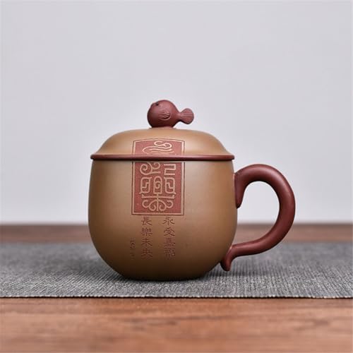 WGQDQDBY Purpurtontasse Teebrüh-Deckeltasse Trinkbecher Tante Chinesischer Stil-Brown-345ml WGQDQDBY Purpurtontasse Teebrüh-Deckeltasse Trinkbecher Tante Chinesischer Stil-Brown-345ml von WGQDQDBY