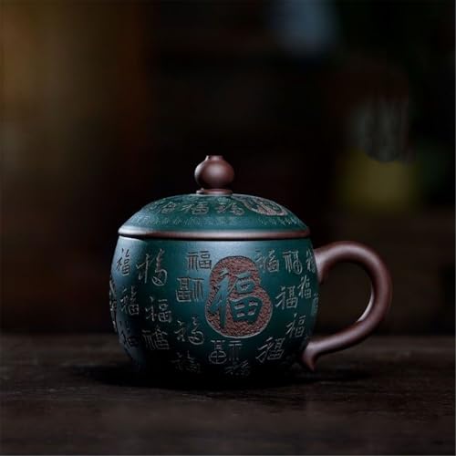 WGQDQDBY Purpurtontasse Teebrühtasse Meisterwerk mit Deckel Chinesischer Stil-Green1-shape WGQDQDBY Purpurtontasse Teebrühtasse Meisterwerk mit Deckel Chinesischer Stil-Green1-shape von WGQDQDBY