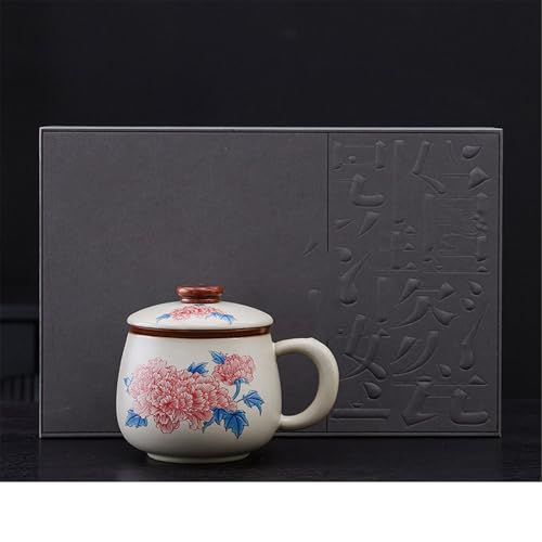WGQDQDBY Ru-Ofen Keramik-Teetasse Sieb Bürobecher Geschenk-Color1-shape2 von WGQDQDBY