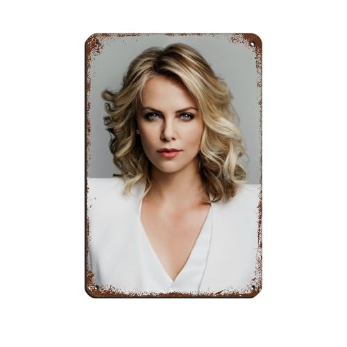 Charlize Theron Poster, Kunst-Blechschild, Vintage, Metall, Pub, Club, Café, Bar, Zuhause, Wandkunst, Dekoration, Poster, Retro, 20 x 30 cm Charlize Theron Poster, Kunst-Blechschild, Vintage, Metall, Pub, Club, Café, Bar, Zuhause, Wandkunst, Dekoration, Poster, Retro, 20 x 30 cm von WGRWA