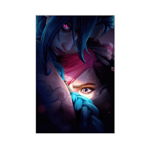 Jinx Poster Arcane Jinx Poster, Leinwandposter, Wandkunst, Dekordruck, Bild, Gemälde für Wohnzimmer, Schlafzimmer, Dekoration, ungerahmt, 30 x 45 cm Jinx Poster Arcane Jinx Poster, Leinwandposter, Wandkunst, Dekordruck, Bild, Gemälde für Wohnzimmer, Schlafzimmer, Dekoration, ungerahmt, 30 x 45 cm von WGRWA