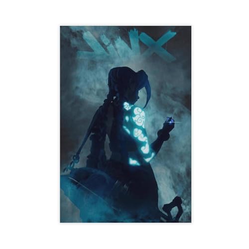 WGRWA Poster Arcane Jinx Poster, Leinwandposter, Wandkunst, Dekordruck, Bild, Gemälde für Wohnzimmer, Schlafzimmer, Dekoration, ungerahmt, 30 x 45 cm WGRWA Poster Arcane Jinx Poster, Leinwandposter, Wandkunst, Dekordruck, Bild, Gemälde für Wohnzimmer, Schlafzimmer, Dekoration, ungerahmt, 30 x 45 cm von WGRWA
