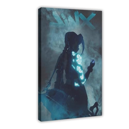 Jinx Poster Arcane Jinx Poster auf Leinwand, Wandkunst, Dekordruck, Bild Gemälde für Wohnzimmer, Schlafzimmer, Dekoration, Rahmen-Stil, 40 x 60 cm Jinx Poster Arcane Jinx Poster auf Leinwand, Wandkunst, Dekordruck, Bild Gemälde für Wohnzimmer, Schlafzimmer, Dekoration, Rahmen-Stil, 40 x 60 cm von WGRWA