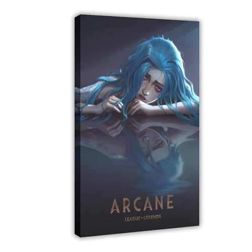 Jinx Poster Arcane Jinx Poster auf Leinwand, Wandkunst, Dekordruck, Bild Gemälde für Wohnzimmer, Schlafzimmer, Dekoration, Rahmen-Stil, 50 x 75 cm Jinx Poster Arcane Jinx Poster auf Leinwand, Wandkunst, Dekordruck, Bild Gemälde für Wohnzimmer, Schlafzimmer, Dekoration, Rahmen-Stil, 50 x 75 cm von WGRWA