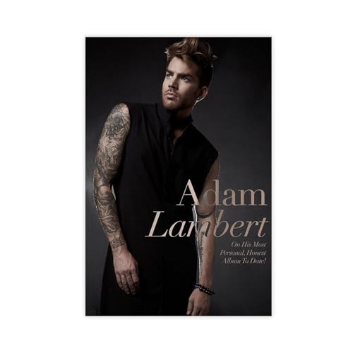 Poster auf Leinwand, Motiv: Amerikanische Sänger Adam Lambert, Wandkunst, Dekordruck, Gemälde für Wohnzimmer, Schlafzimmer, Dekoration, ungerahmt, 30 x 45 cm Poster auf Leinwand, Motiv: Amerikanische Sänger Adam Lambert, Wandkunst, Dekordruck, Gemälde für Wohnzimmer, Schlafzimmer, Dekoration, ungerahmt, 30 x 45 cm von WGRWA